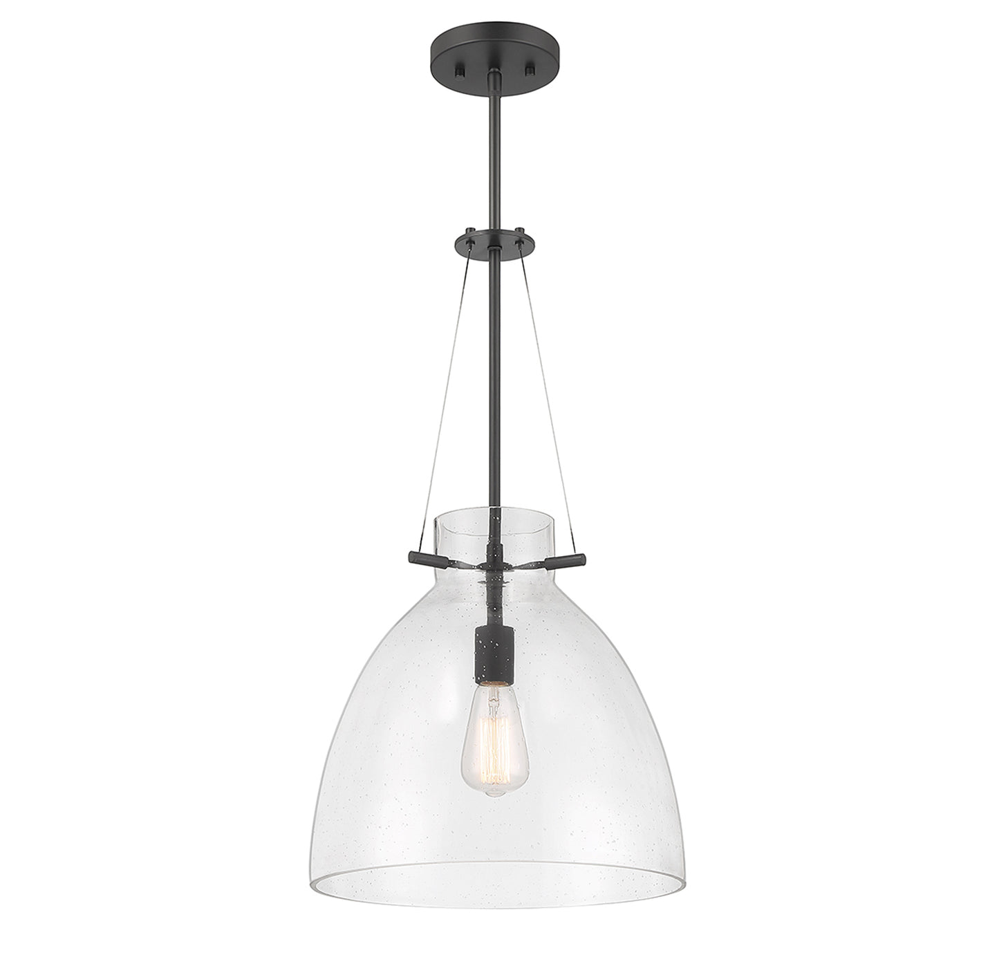 Foster 1-Light Pendant in Warm Brass