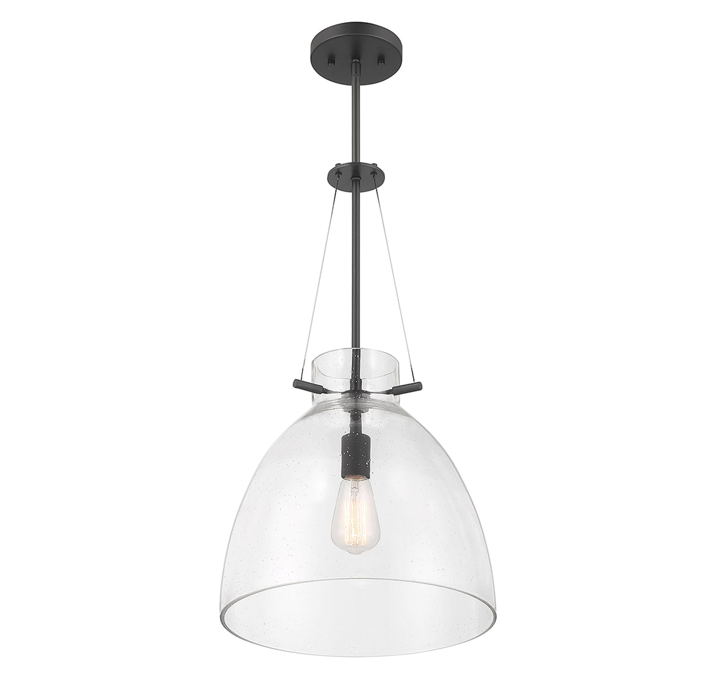 Foster 1-Light Pendant in Warm Brass