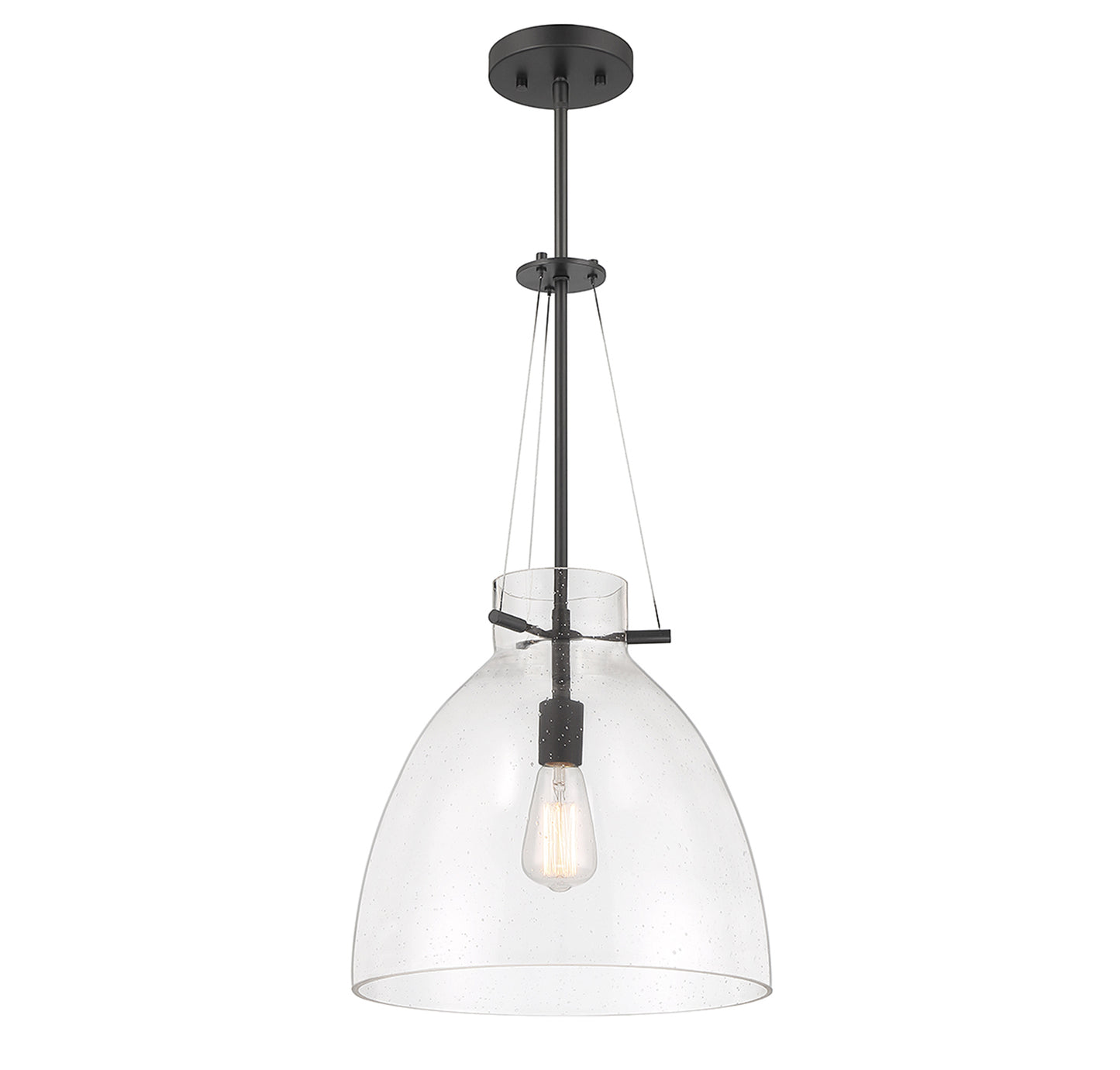 Foster 1-Light Pendant in Warm Brass