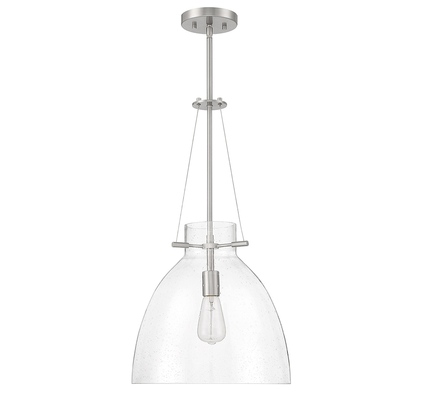 Foster 1-Light Pendant in Warm Brass