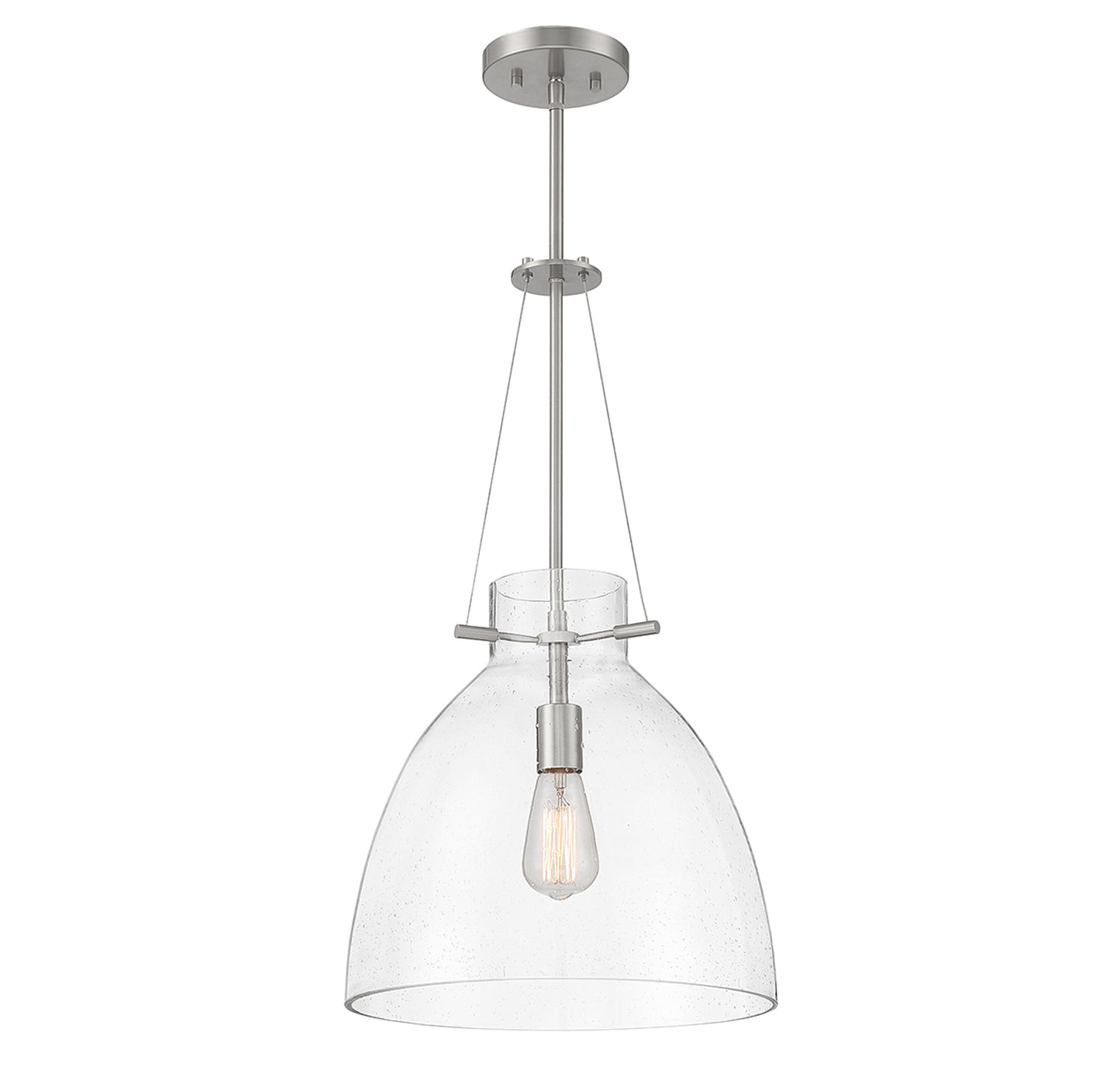 Foster 1-Light Pendant in Warm Brass