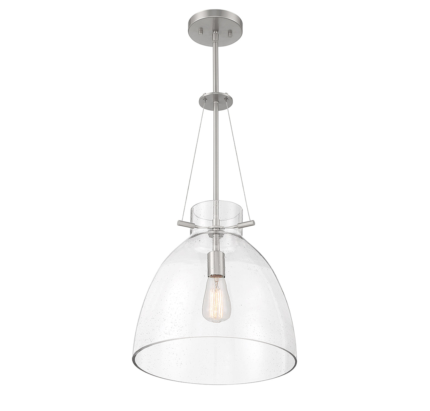 Foster 1-Light Pendant in Warm Brass