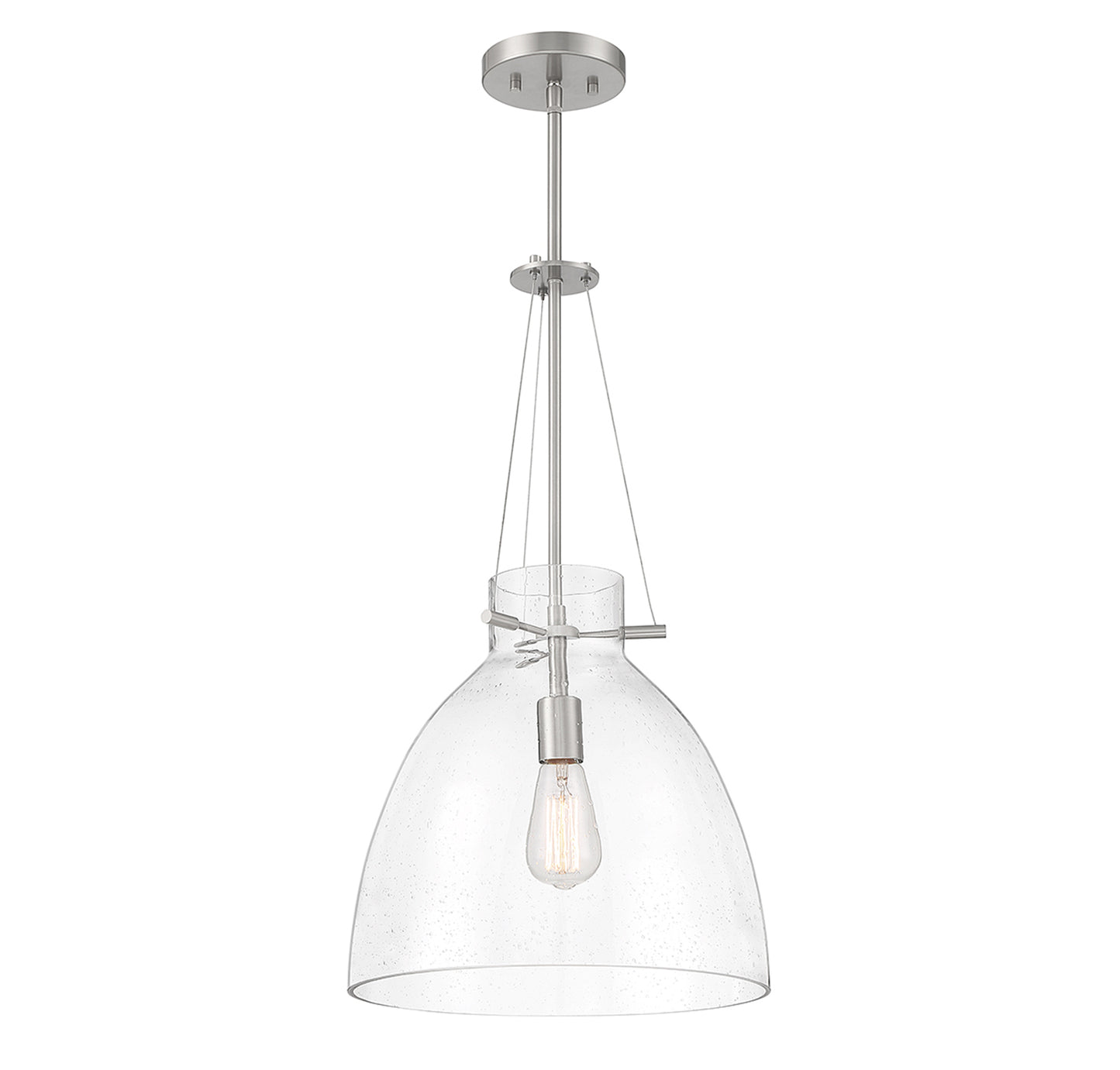 Foster 1-Light Pendant in Warm Brass