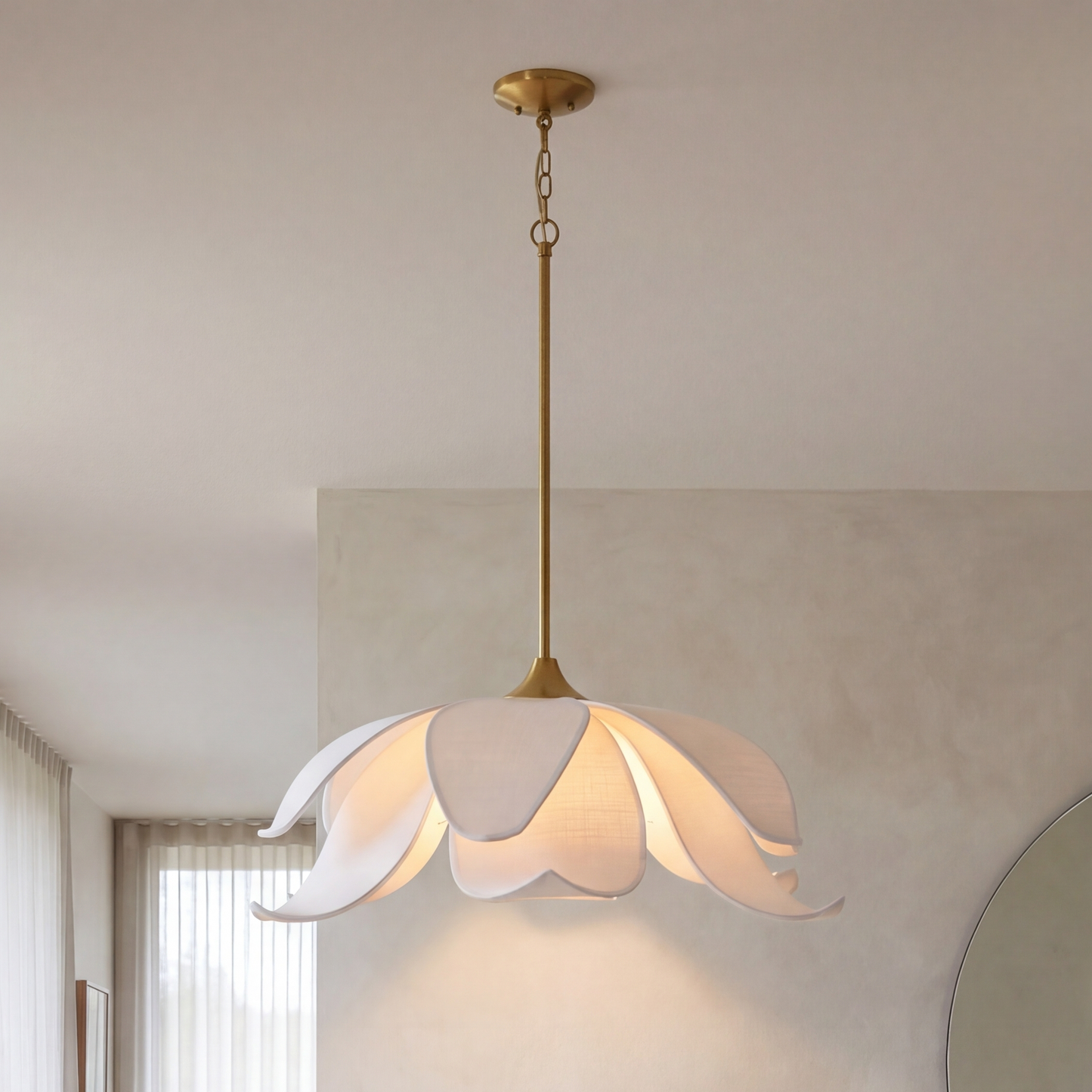 Elsie 6-Light Pendant - Warm Brass