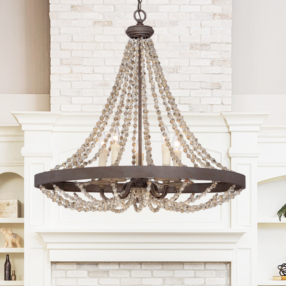 Mallory 5-Light Pendant, Savoy House 7-7406-5-39
