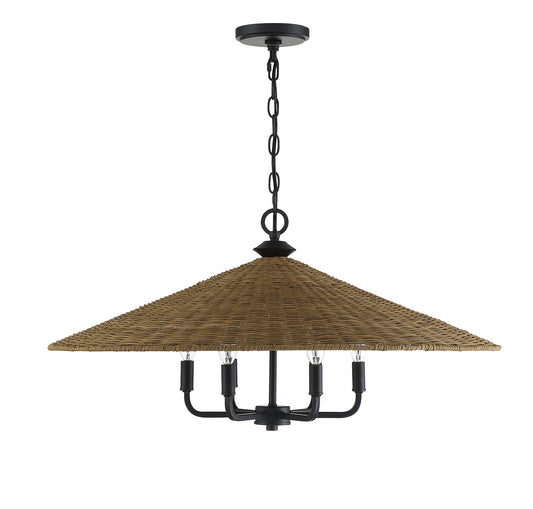 Eman 6-Light Pendant - Matte Black