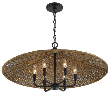 Eman 6-Light Pendant - Matte Black