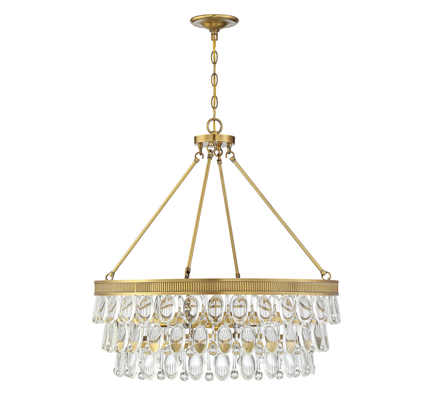 Windham 6-Light Pendant in Warm Brass