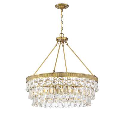 Windham 6-Light Pendant in Warm Brass