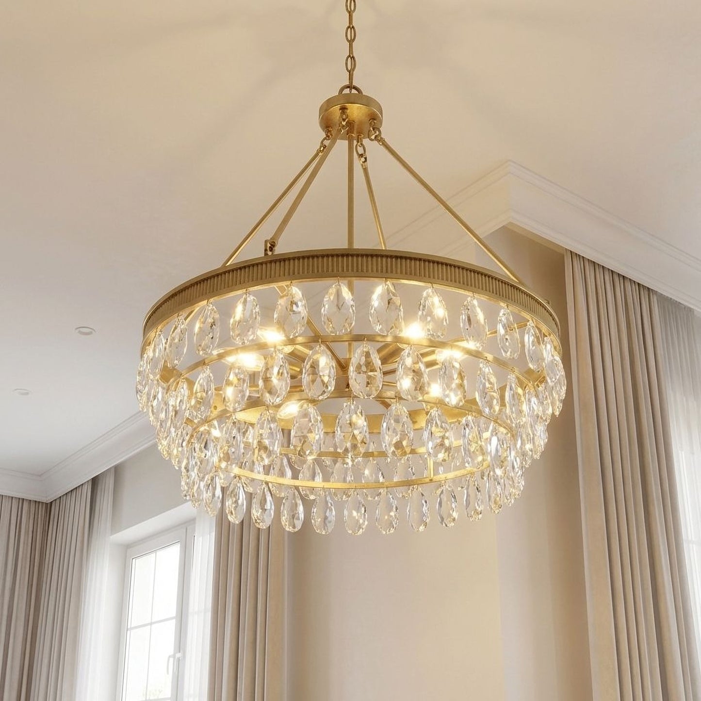 Windham 6-Light Pendant in Warm Brass