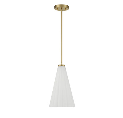 Bristol 1-Light Pendant in Warm Brass