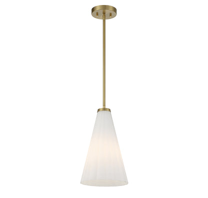 Bristol 1-Light Pendant in Warm Brass