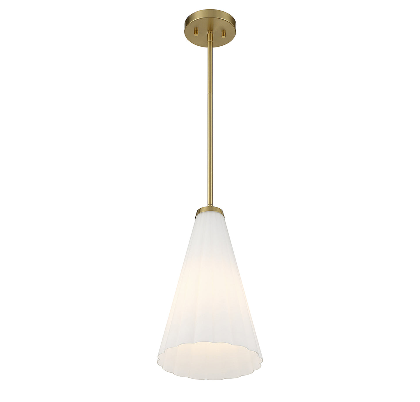 Bristol 1-Light Pendant in Warm Brass