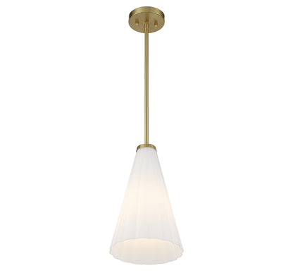 Bristol 1-Light Pendant in Warm Brass