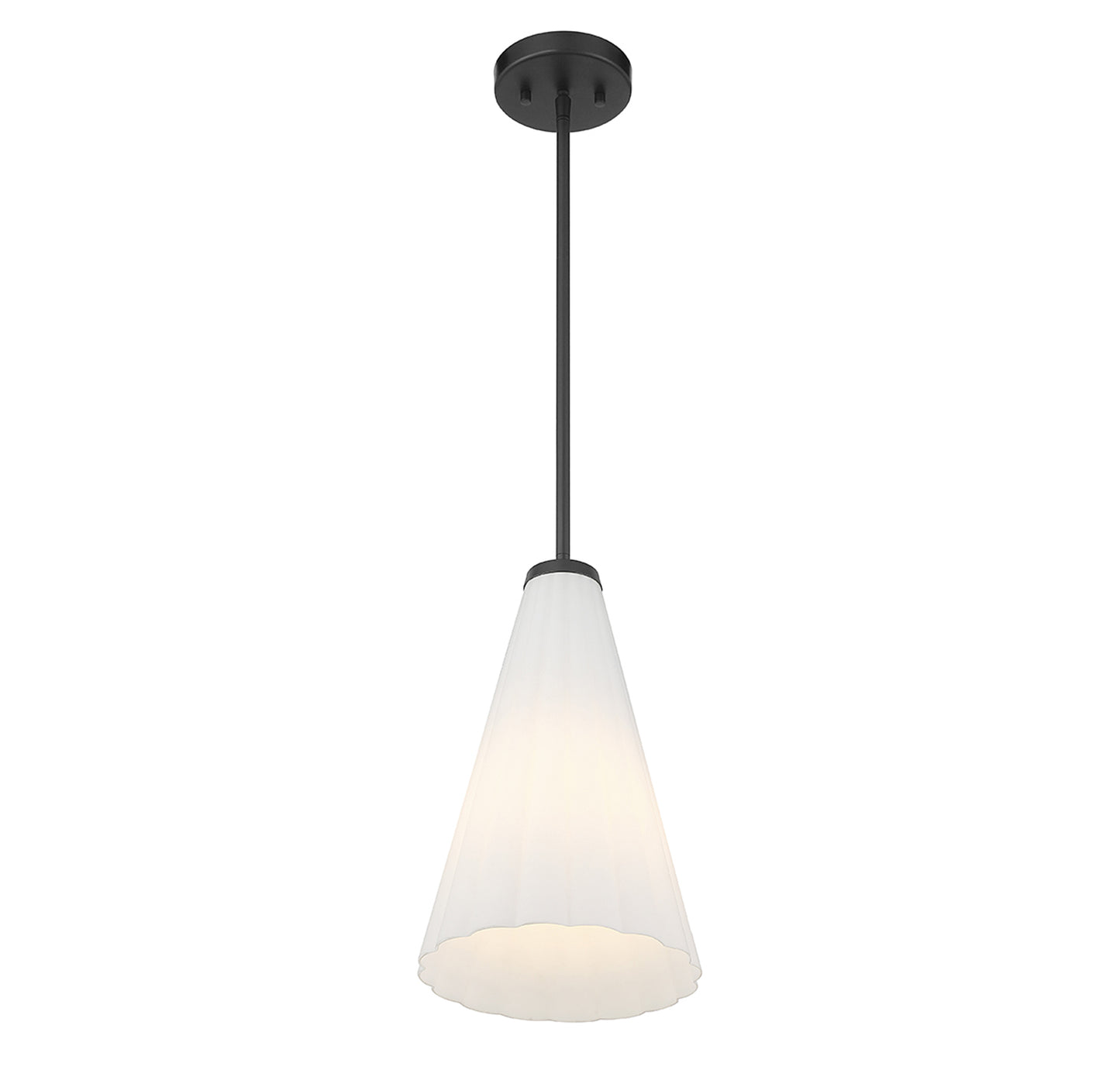 Bristol 1-Light Pendant in Warm Brass