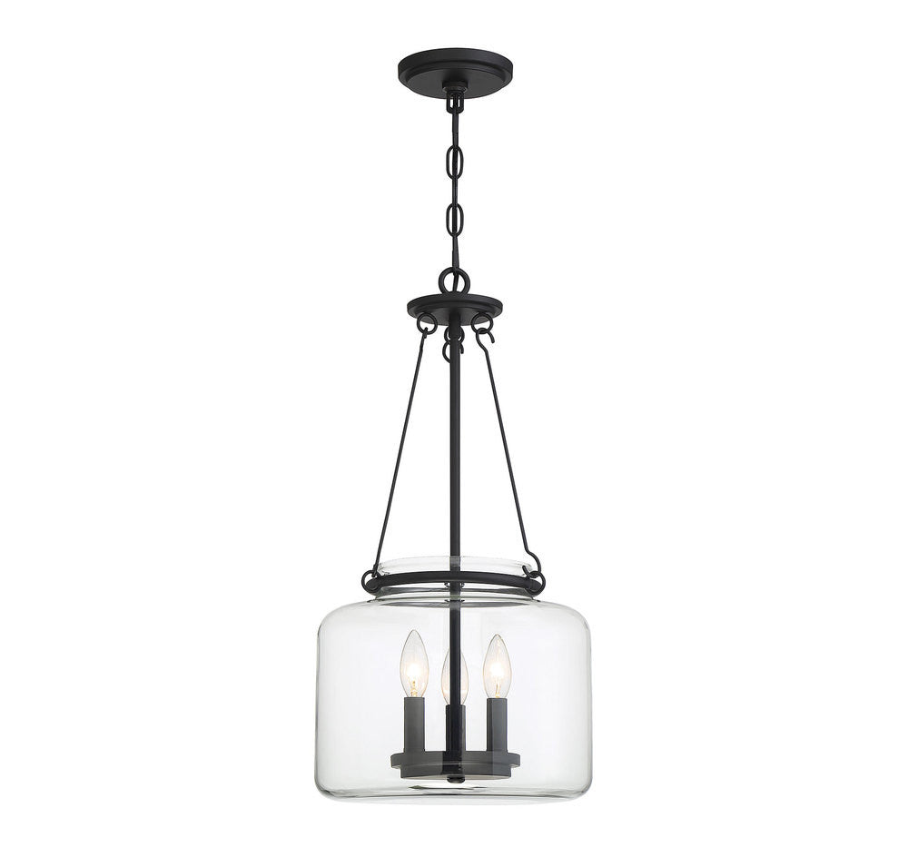 Savoy House Akron 3-Light Pendant Matte Black