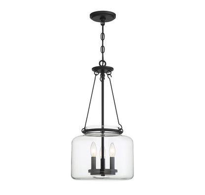 Savoy House Akron 3-Light Pendant Matte Black