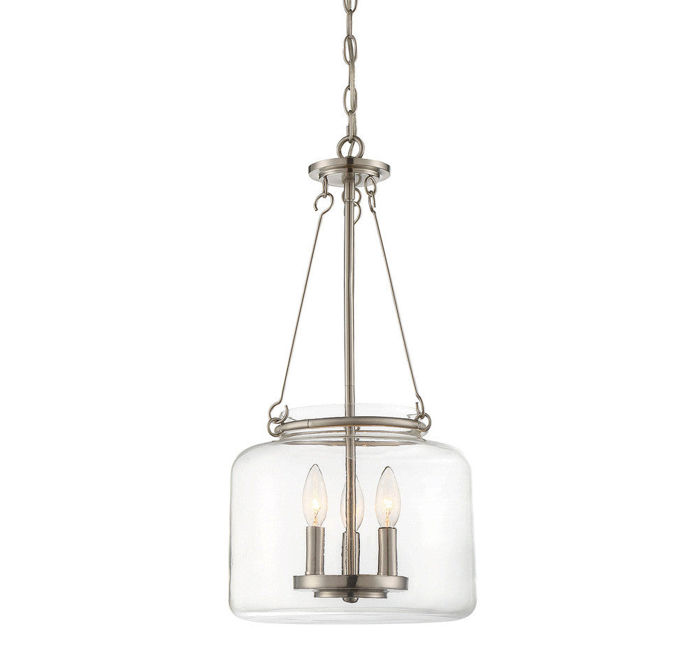 Savoy House Akron 3-Light Pendant Satin Nickel