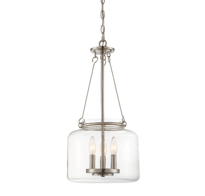 Savoy House Akron 3-Light Pendant Satin Nickel