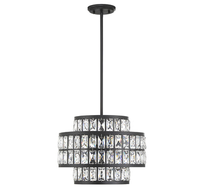 Renzo 3-Light Pendant in Warm Brass