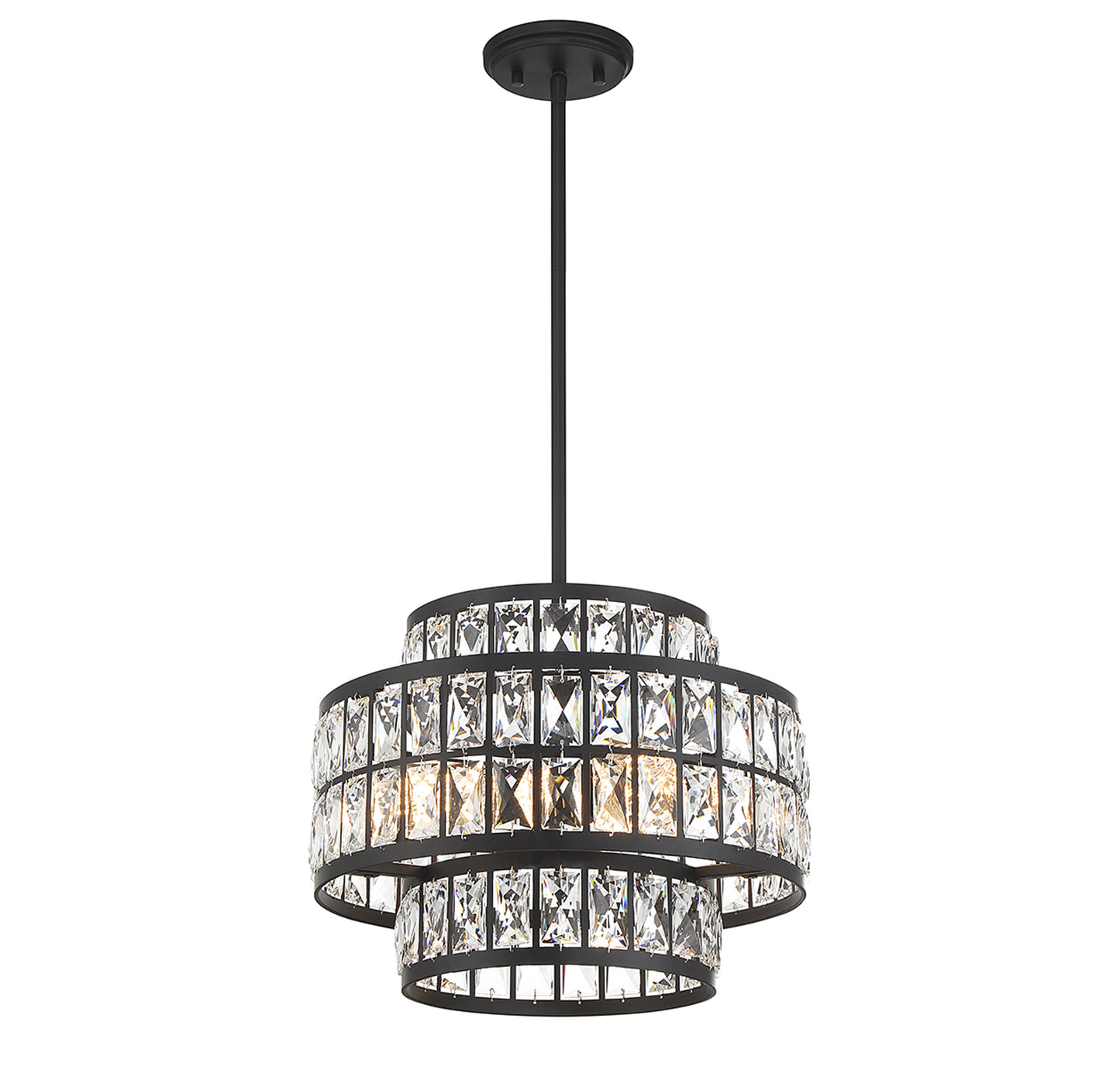 Renzo 3-Light Pendant in Warm Brass
