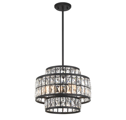 Renzo 3-Light Pendant in Warm Brass