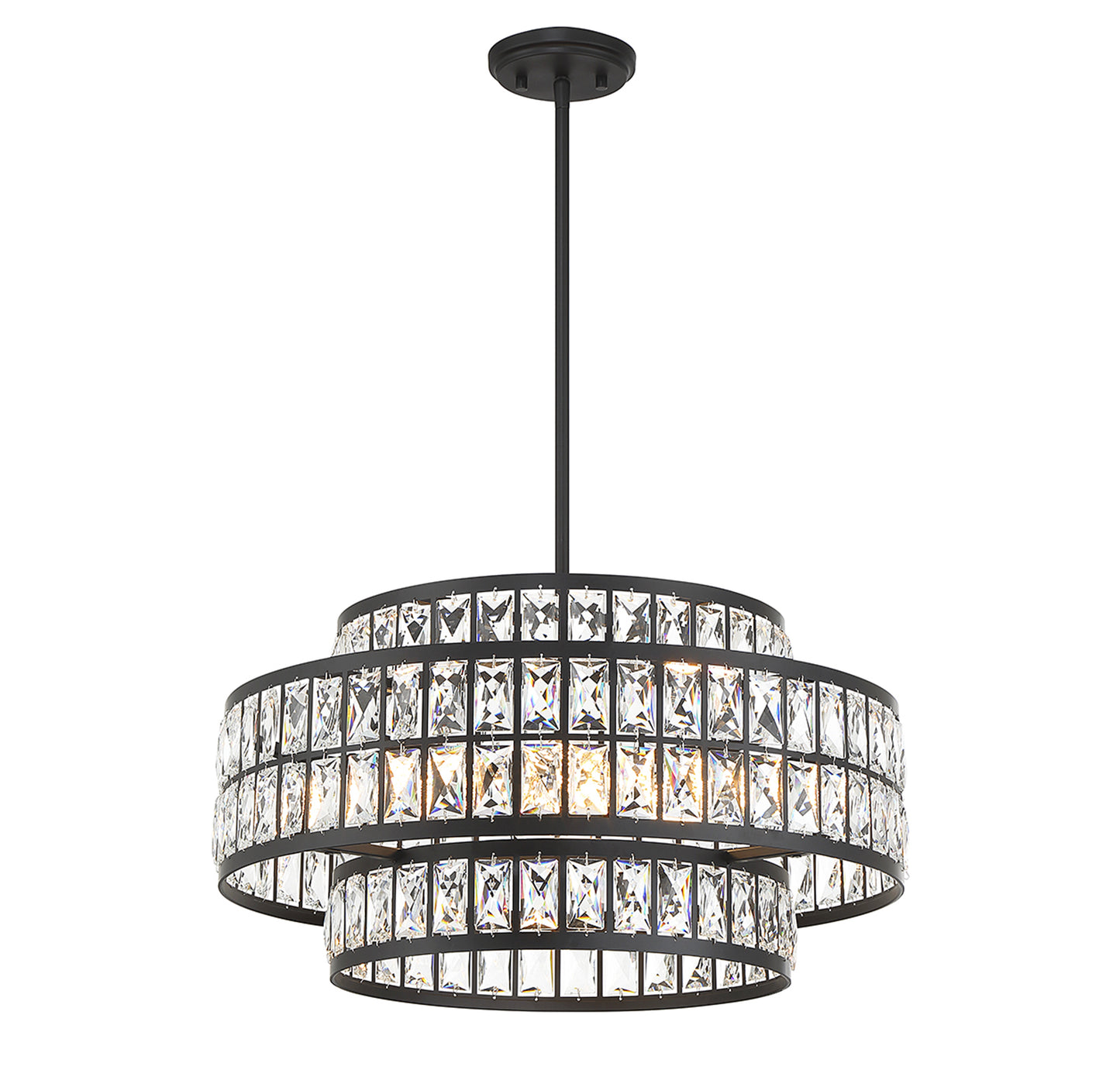 Renzo 4-Light Pendant in Warm Brass