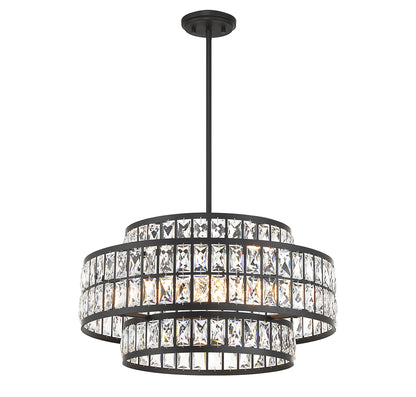 Renzo 4-Light Pendant in Warm Brass