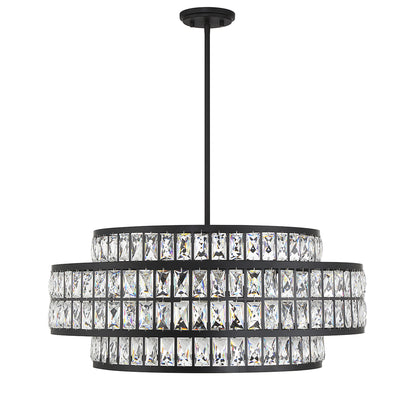 Renzo 6-Light Pendant in Warm Brass