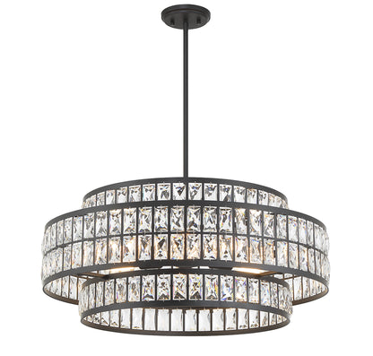 Renzo 6-Light Pendant in Warm Brass
