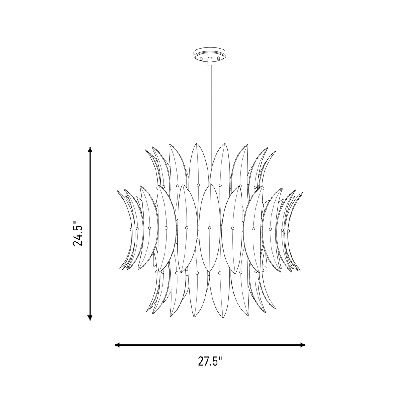 Sanctuary 6-Light Pendant in Coronado by Breegan Jane