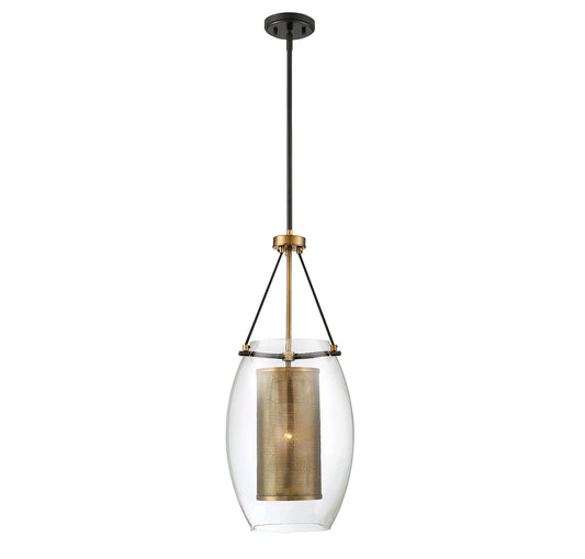 Dunbar 1-Light Pendant - Warm Brass