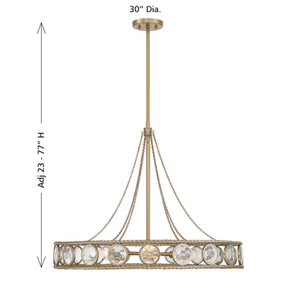 Savoy House Cologne 6-Light Pendant - alternate view