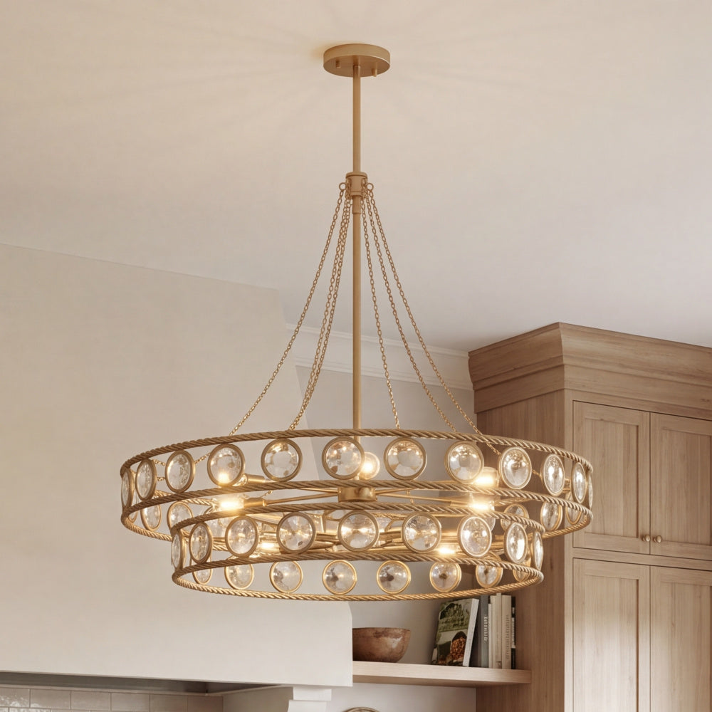 Savoy House Cologne 12-Light Pendant - Opulent Gold