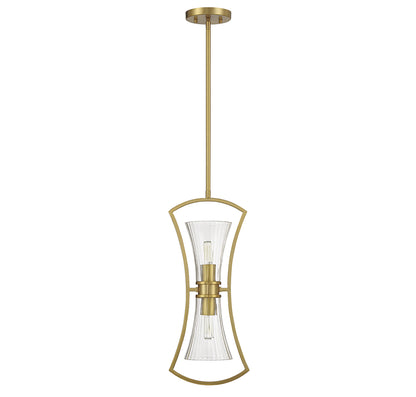Bennington 2-Light Pendant - Warm Brass
