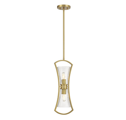 Bennington 2-Light Pendant - Warm Brass