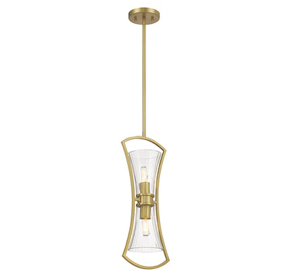 Bennington 2-Light Pendant - Warm Brass