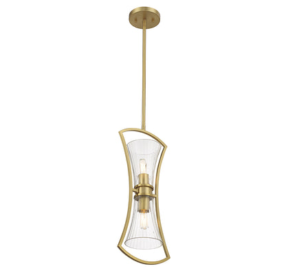 Bennington 2-Light Pendant - Warm Brass