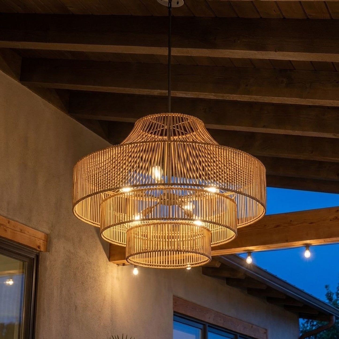 Medlock 8-Light Outdoor Chandelier