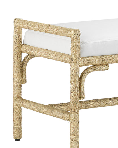 Olisa Natural Bench, Muslin Currey and Company 7000-1171