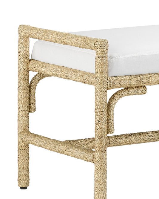 Olisa Natural Bench, Muslin Currey and Company 7000-1171