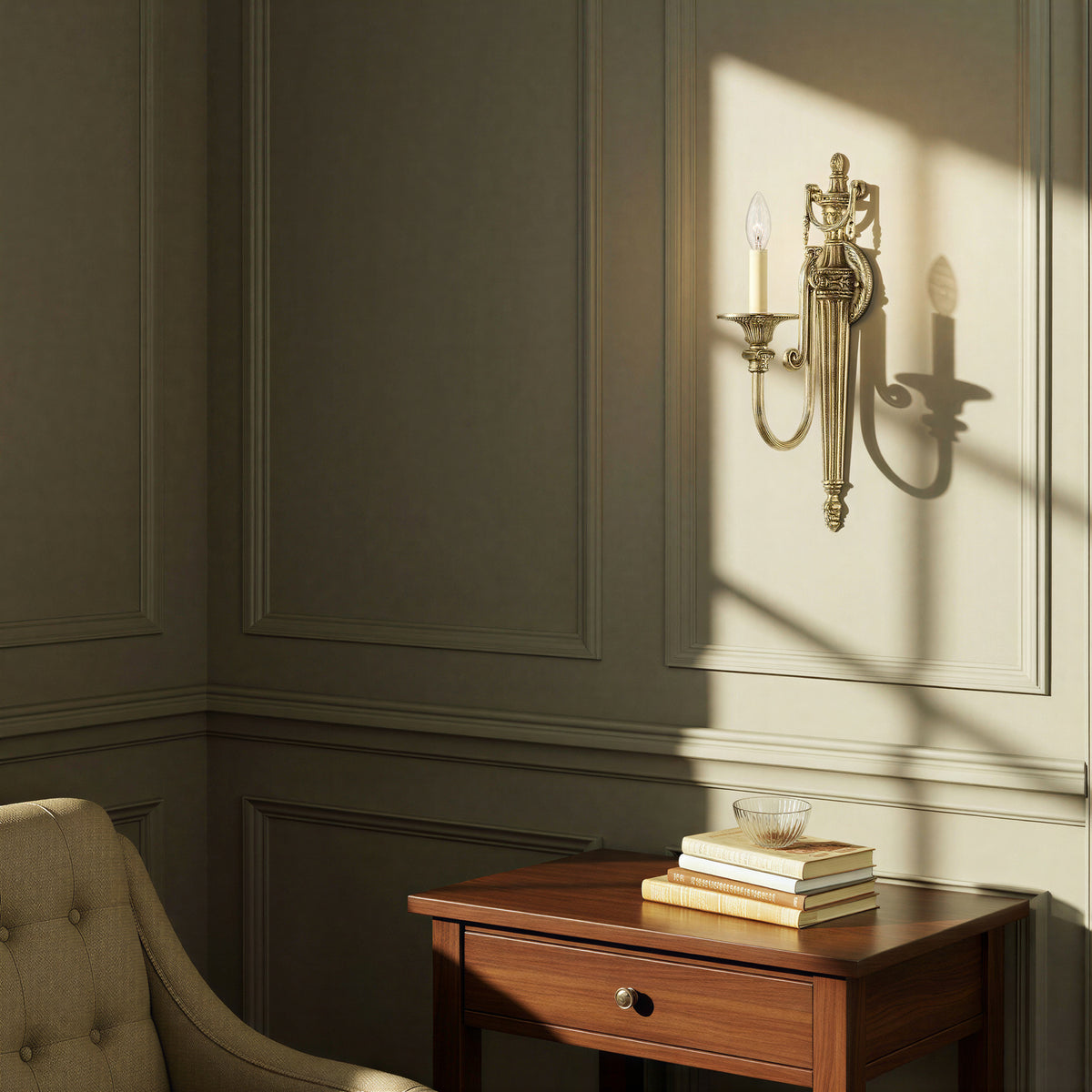 Crystorama Langley 1-Light Wall Sconce - lifestyle