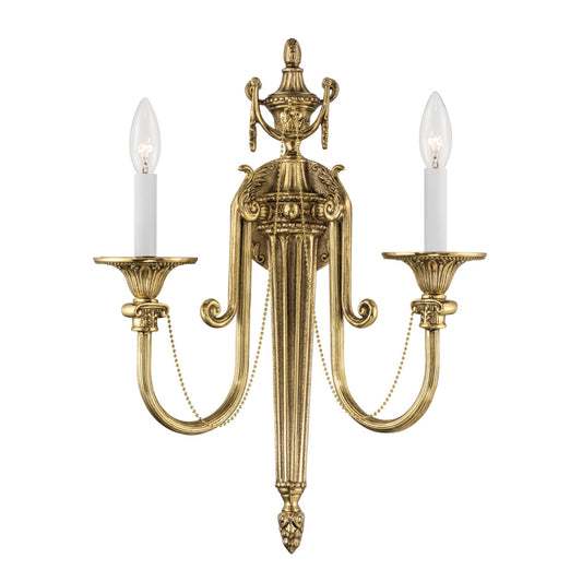 Crystorama Langley 2-Light Wall Sconce