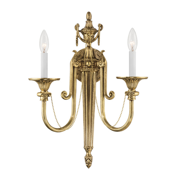 Crystorama Langley 2-Light Wall Sconce