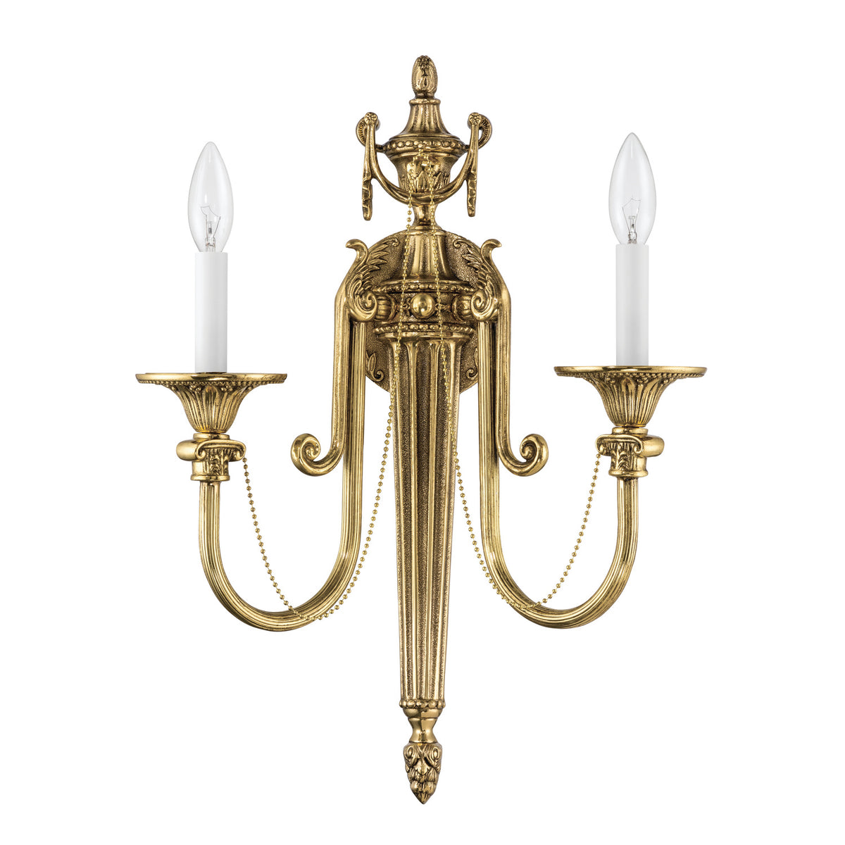 Crystorama Langley 2-Light Wall Sconce - detail