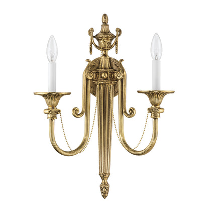 Crystorama Langley 2-Light Wall Sconce - detail