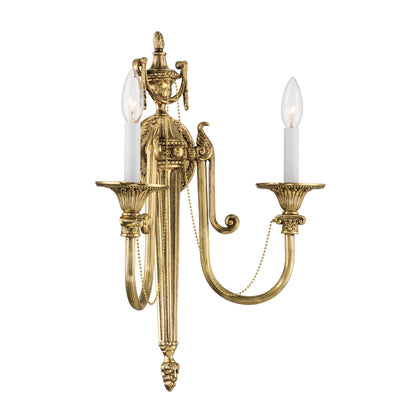 Crystorama Langley 2-Light Wall Sconce - detail