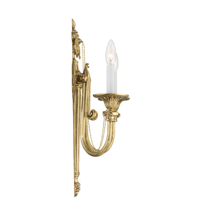 Crystorama Langley 2-Light Wall Sconce - detail