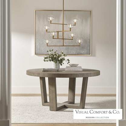 Visual Comfort Modern Gambit Chandelier Nickel