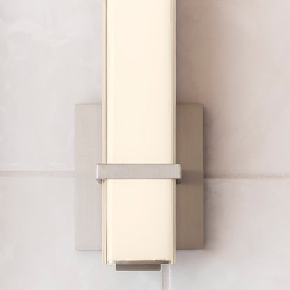 Milan Bath Vanity, 1-Light, LED, Satin Nickel, 12.25"H (700BCMLN13WS-LED930 703T7Y3)